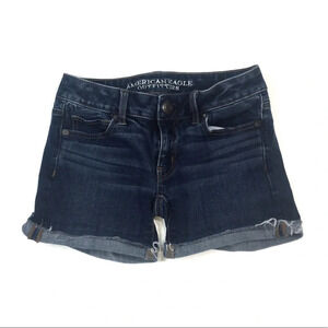 BT11 American Eagle 360 Super Stretch Midi Denim Jean Shorts 00